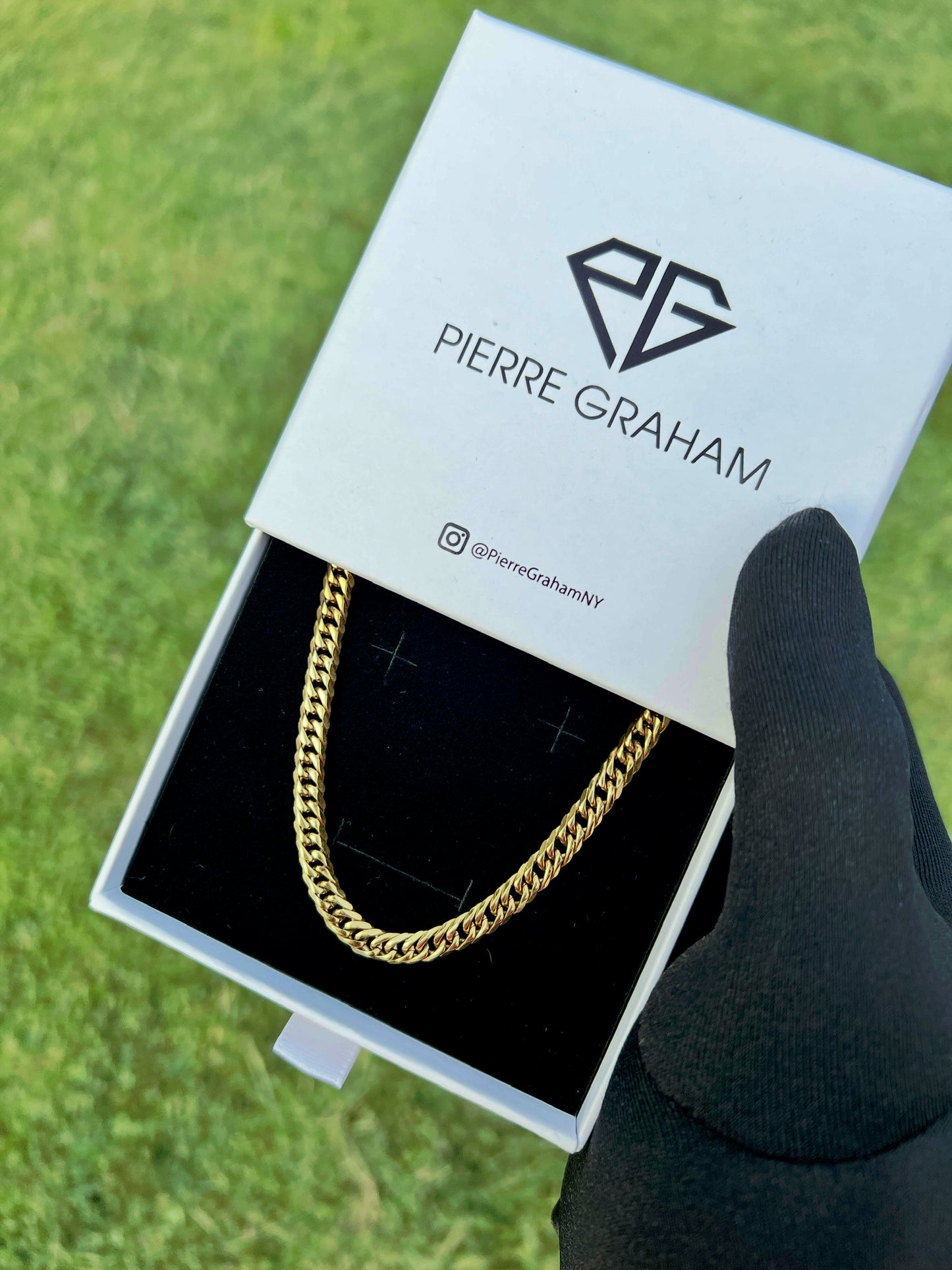 8mm Miami Cuban Link Chain Necklace in 18K Gold