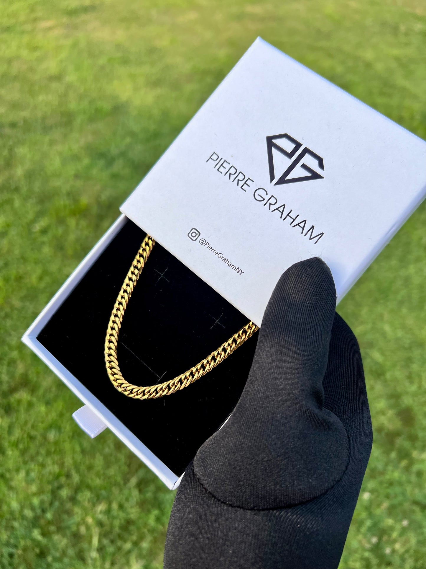8mm Miami Cuban Link Chain Necklace in 18K Gold