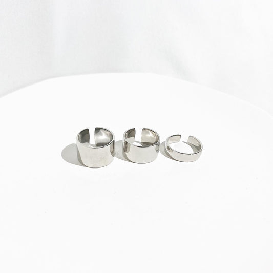 Solid Stackable Ring in Silver