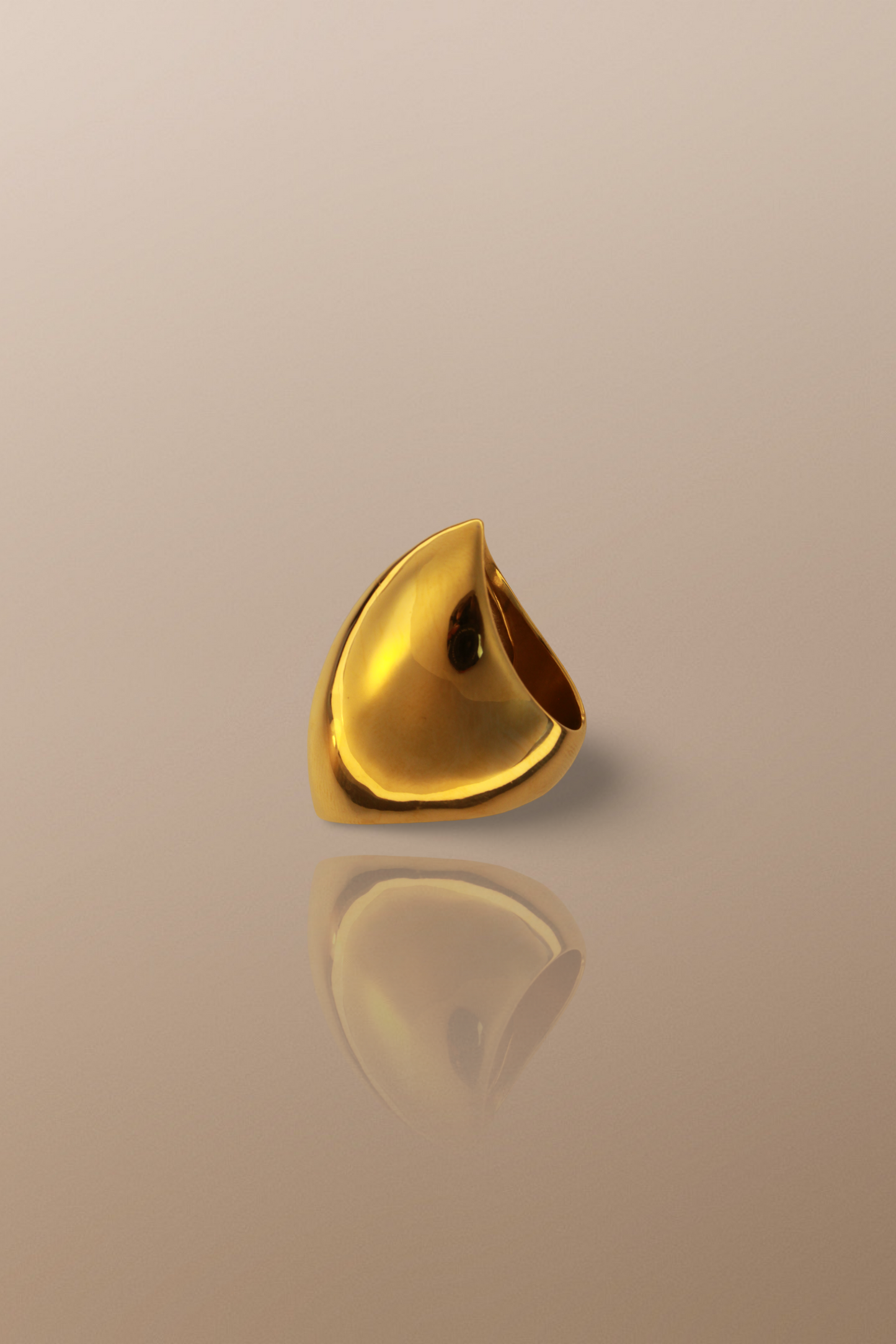 The Prism Bold Chunky Dome Ring in 18K Gold