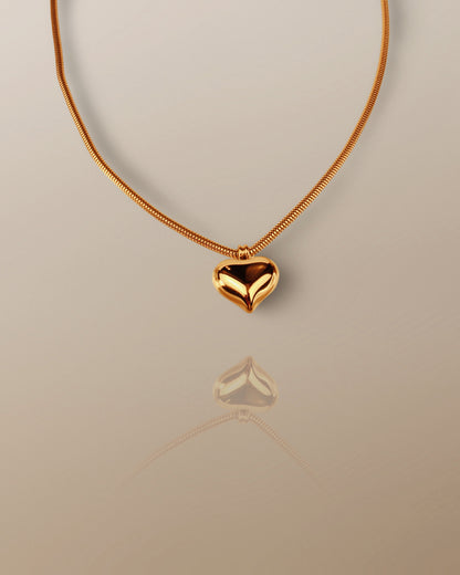 The Gilded Heart Pendant Necklace in 18K