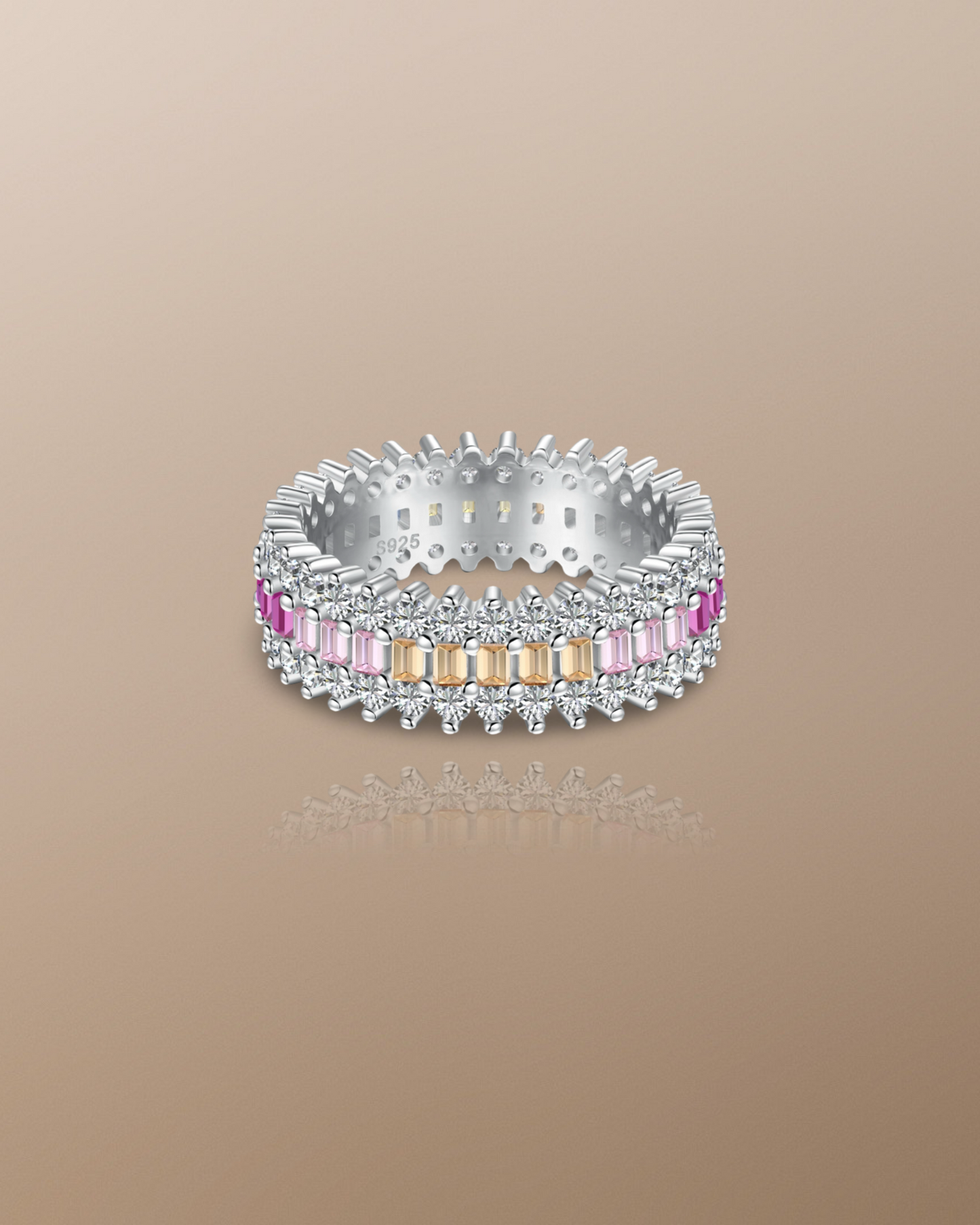 Marsha Pave Ring in Sterling Silver