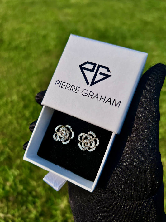 The Zahara Rose Earrings in 925 Sterling Silver