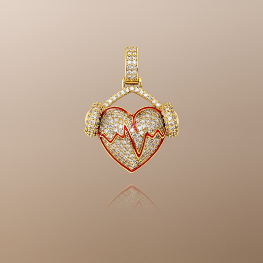 Heartwave to Soul Pendant in 14K Gold