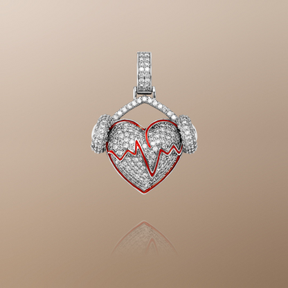 Heartwave to Soul Pendant in Silver
