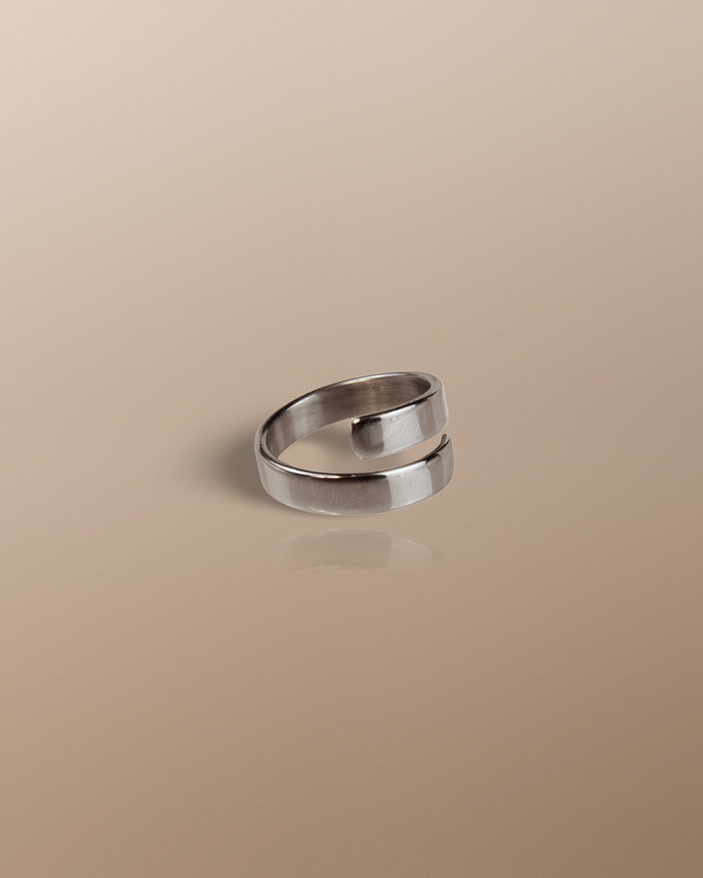Open Looped Stacking Ring in Silver