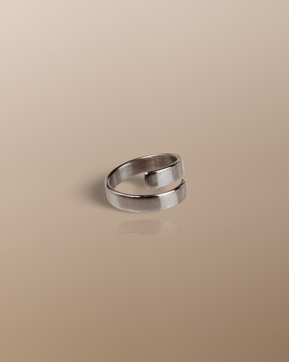 Open Looped Stacking Ring in Silver