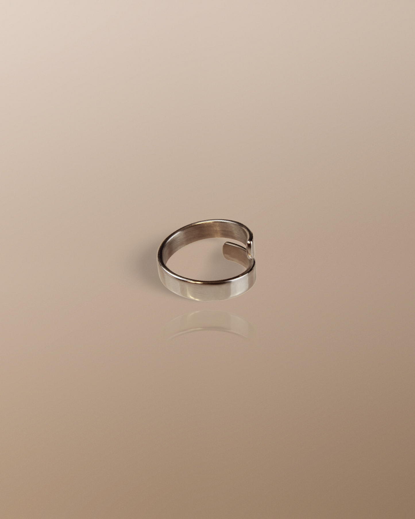 Open Looped Stacking Ring in Silver