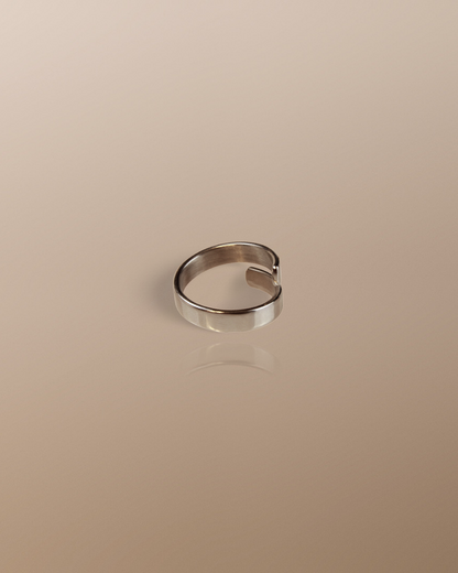 Open Looped Stacking Ring in Silver