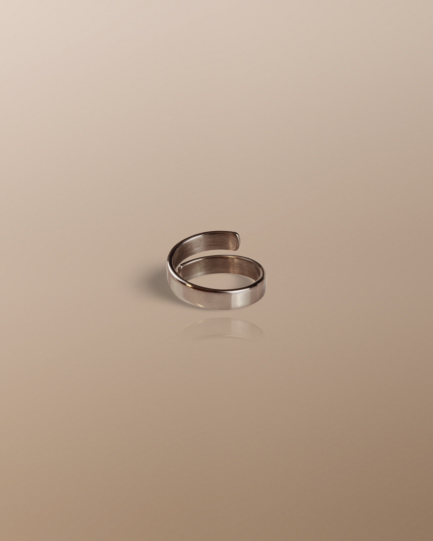 Open Looped Stacking Ring in Silver