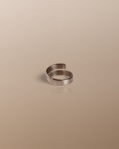 Open Looped Stacking Ring in Silver