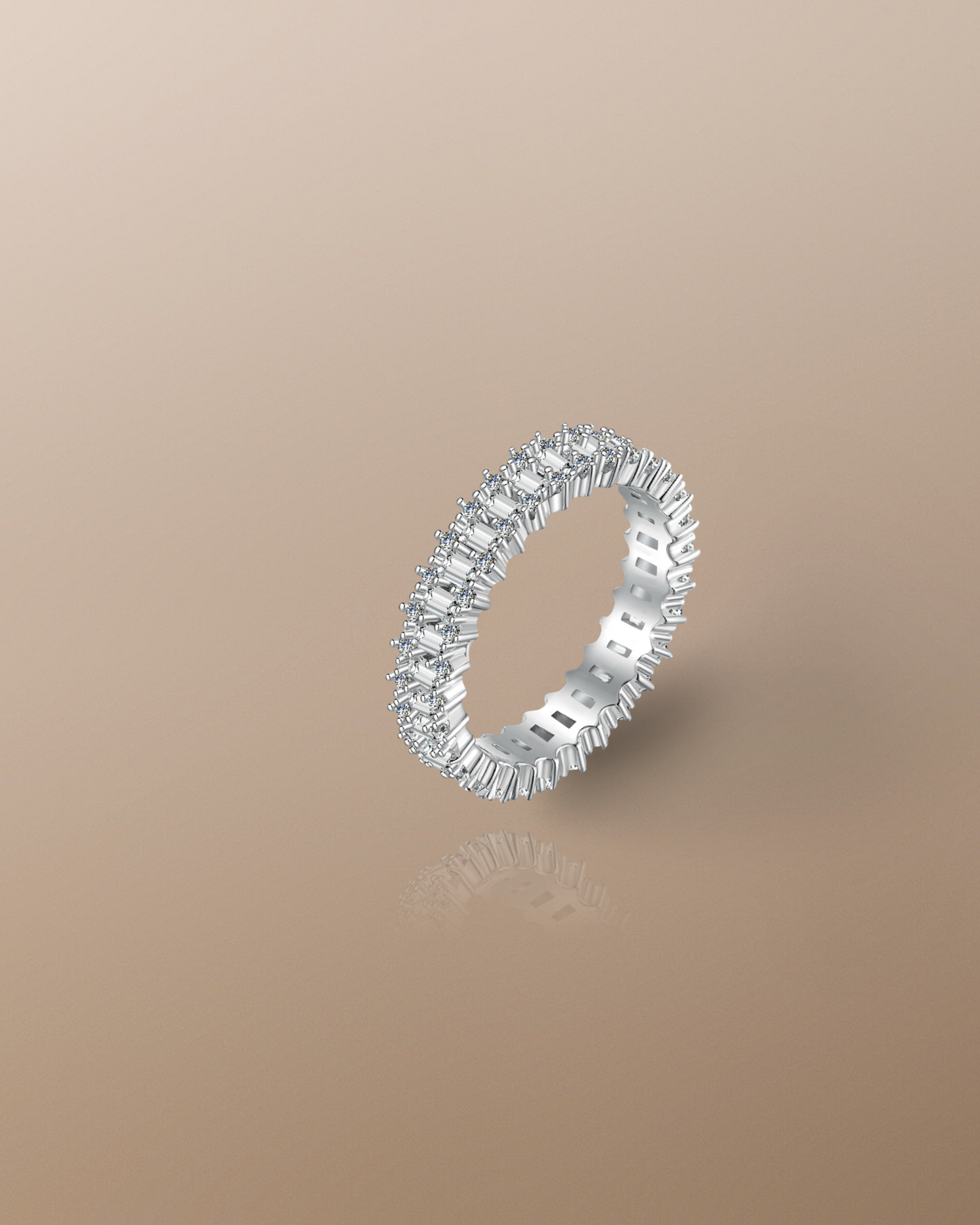 Denver Pave Ring in Sterling Silver