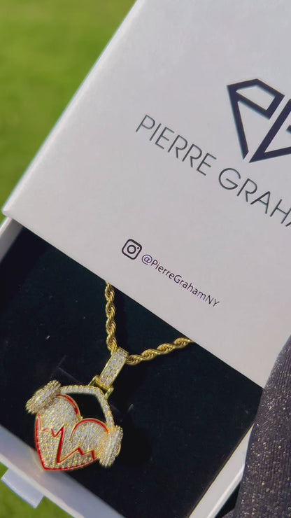 Heartwave to Soul Pendant in 14K Gold